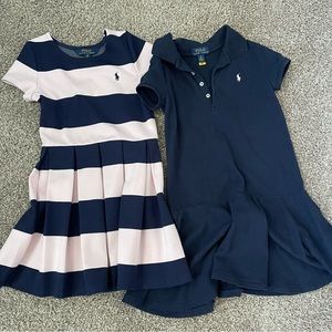 Girls’ Polo Ralph Lauren swing dresses Good used condition. Pet & smoke free